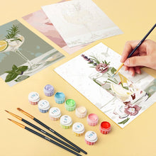 Carica l&#39;immagine nel visualizzatore di Gallery, Mini Set Dipingere con i numeri 15x20cm (6 pezzi) - Elisir Botanico
