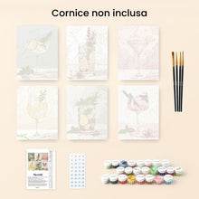Carica l&#39;immagine nel visualizzatore di Gallery, Mini Set Dipingere con i numeri 15x20cm (6 pezzi) - Elisir Botanico