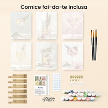Carica l&#39;immagine nel visualizzatore di Gallery, Mini Set Dipingere con i numeri 15x20cm (6 pezzi) - Elisir Botanico