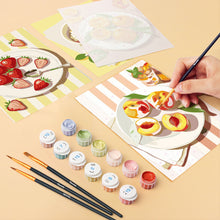 Carica l'immagine nel visualizzatore di Gallery, Mini Set Dipingere con i numeri 15x20cm (6 pezzi) - Dolci d'Estate