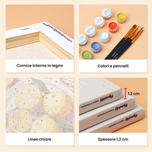 Carica l'immagine nel visualizzatore di Gallery, Mini Set Dipingere con i numeri 15x20cm (6 pezzi) - Dolci d'Estate