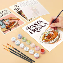 Carica l'immagine nel visualizzatore di Gallery, Mini Set Dipingere con i numeri 15x20cm (6 pezzi) - Dolce Vita