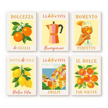 Carica l'immagine nel visualizzatore di Gallery, Mini Set Dipingere con i numeri 15x20cm (6 pezzi) - La Dolce Vita Figured'Art