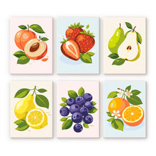 Carica l'immagine nel visualizzatore di Gallery, Mini Set Dipingere con i numeri 15x20cm (6 pezzi) - Frutti del Giardino Figured'Art