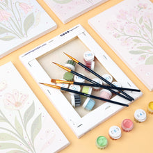 Carica l'immagine nel visualizzatore di Gallery, Mini Set Dipingere con i numeri 15x20cm (6 pezzi) - Fiori Pastello
