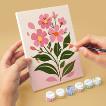 Carica l'immagine nel visualizzatore di Gallery, Mini Set Dipingere con i numeri 15x20cm (6 pezzi) - Fiori Primaverili