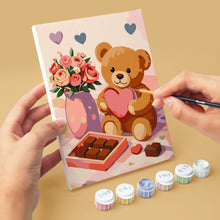 Carica l'immagine nel visualizzatore di Gallery, Mini Set Dipingere con i numeri 15x20cm (6 pezzi) - San Valentino