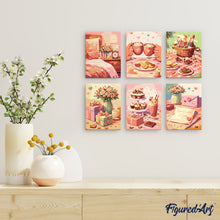 Carica l'immagine nel visualizzatore di Gallery, Mini Set Dipingere con i numeri 15x20cm (6 pezzi) - Regali d'Amore