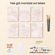 Carica l'immagine nel visualizzatore di Gallery, Mini Set Dipingere con i numeri 15x20cm (6 pezzi) - Regali d'Amore