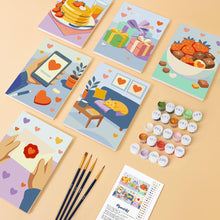 Carica l'immagine nel visualizzatore di Gallery, Mini Set Dipingere con i numeri 15x20cm (6 pezzi) - Amore Quotidiano