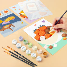 Carica l'immagine nel visualizzatore di Gallery, Mini Set Dipingere con i numeri 15x20cm (6 pezzi) - Amore Quotidiano