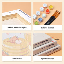 Carica l'immagine nel visualizzatore di Gallery, Mini Set Dipingere con i numeri 15x20cm (6 pezzi) - Amore Quotidiano