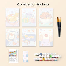 Carica l'immagine nel visualizzatore di Gallery, Mini Set Dipingere con i numeri 15x20cm (6 pezzi) - Amore Quotidiano