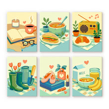 Carica l'immagine nel visualizzatore di Gallery, Mini Set Dipingere con i numeri 15x20cm (6 pezzi) - Piccole Gioie Figured'Art