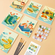 Carica l'immagine nel visualizzatore di Gallery, Mini Set Dipingere con i numeri 15x20cm (6 pezzi) - Piccole Gioie