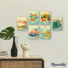 Carica l'immagine nel visualizzatore di Gallery, Mini Set Dipingere con i numeri 15x20cm (6 pezzi) - Piccole Gioie