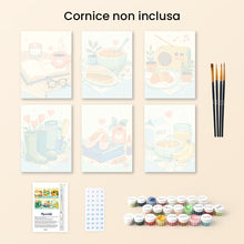 Carica l'immagine nel visualizzatore di Gallery, Mini Set Dipingere con i numeri 15x20cm (6 pezzi) - Piccole Gioie