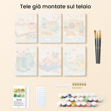 Carica l'immagine nel visualizzatore di Gallery, Mini Set Dipingere con i numeri 15x20cm (6 pezzi) - Piccole Gioie