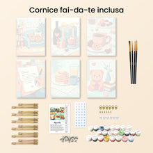 Carica l'immagine nel visualizzatore di Gallery, Mini Set Dipingere con i numeri 15x20cm (6 pezzi) - Pensieri d'Amore