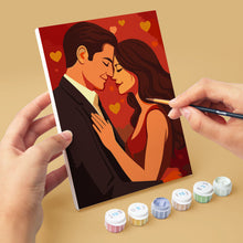 Carica l'immagine nel visualizzatore di Gallery, Mini Set Dipingere con i numeri 15x20cm (6 pezzi) - Romanticismo e Amore