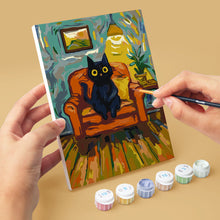 Carica l'immagine nel visualizzatore di Gallery, Mini Set Dipingere con i numeri 15x20cm (6 pezzi) - Gatto Stile Van Gogh