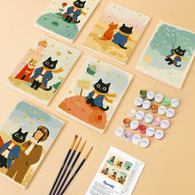 Carica l'immagine nel visualizzatore di Gallery, Mini Set Dipingere con i numeri 15x20cm (6 pezzi) - Gattino