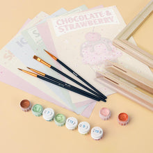 Carica l'immagine nel visualizzatore di Gallery, Mini Set Dipingere con i numeri 15x20cm (6 pezzi) - Gelati Vintage
