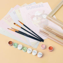 Carica l'immagine nel visualizzatore di Gallery, Mini Set Dipingere con i numeri 15x20cm (6 pezzi) - Gelati Retrò