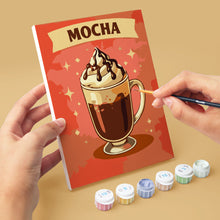 Carica l'immagine nel visualizzatore di Gallery, Mini Set Dipingere con i numeri 15x20cm (6 pezzi) - Caffè Classico