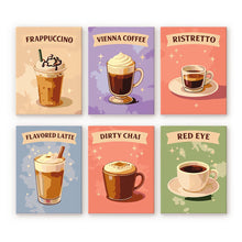 Carica l'immagine nel visualizzatore di Gallery, Mini Set Dipingere con i numeri 15x20cm (6 pezzi) - Caffè del Mondo Figured'Art