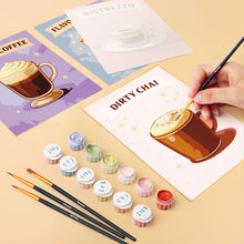 Carica l'immagine nel visualizzatore di Gallery, Mini Set Dipingere con i numeri 15x20cm (6 pezzi) - Caffè del Mondo