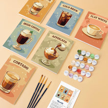 Carica l'immagine nel visualizzatore di Gallery, Mini Set Dipingere con i numeri 15x20cm (6 pezzi) - Caffè Speciali