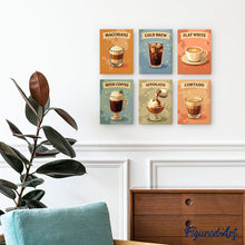 Carica l'immagine nel visualizzatore di Gallery, Mini Set Dipingere con i numeri 15x20cm (6 pezzi) - Caffè Speciali