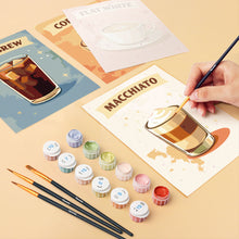 Carica l'immagine nel visualizzatore di Gallery, Mini Set Dipingere con i numeri 15x20cm (6 pezzi) - Caffè Speciali
