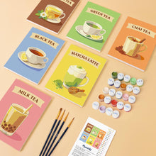 Carica l'immagine nel visualizzatore di Gallery, Mini Set Dipingere con i numeri 15x20cm (6 pezzi) - Tè del Mondo