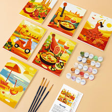 Carica l'immagine nel visualizzatore di Gallery, Mini Set Dipingere con i numeri 15x20cm (6 pezzi) - Spagna Vibrante