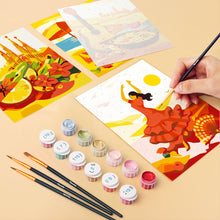 Carica l'immagine nel visualizzatore di Gallery, Mini Set Dipingere con i numeri 15x20cm (6 pezzi) - Spagna Vibrante