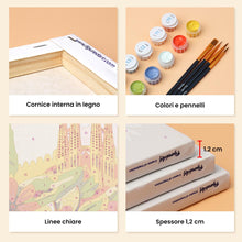 Carica l'immagine nel visualizzatore di Gallery, Mini Set Dipingere con i numeri 15x20cm (6 pezzi) - Spagna Vibrante