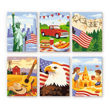 Carica l'immagine nel visualizzatore di Gallery, Mini Set Dipingere con i numeri 15x20cm (6 pezzi) - Ciao USA Figured'Art