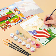 Carica l'immagine nel visualizzatore di Gallery, Mini Set Dipingere con i numeri 15x20cm (6 pezzi) - Ciao USA