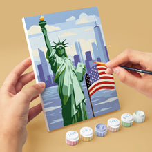Carica l'immagine nel visualizzatore di Gallery, Mini Set Dipingere con i numeri 15x20cm (6 pezzi) - Ciao USA