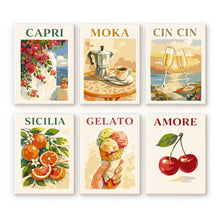 Carica l'immagine nel visualizzatore di Gallery, Mini Set Dipingere con i numeri 15x20cm (6 pezzi) - Dolce Italia Figured'Art