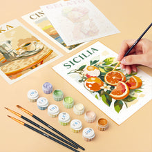 Carica l'immagine nel visualizzatore di Gallery, Mini Set Dipingere con i numeri 15x20cm (6 pezzi) - Dolce Italia