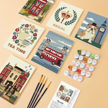 Carica l'immagine nel visualizzatore di Gallery, Mini Set Dipingere con i numeri 15x20cm (6 pezzi) - Fascino Britannico