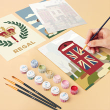 Carica l'immagine nel visualizzatore di Gallery, Mini Set Dipingere con i numeri 15x20cm (6 pezzi) - Fascino Britannico