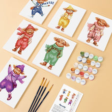 Carica l'immagine nel visualizzatore di Gallery, Mini Set Dipingere con i numeri 15x20cm (6 pezzi) - Racconti di Campagna