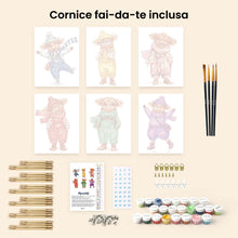 Carica l'immagine nel visualizzatore di Gallery, Mini Set Dipingere con i numeri 15x20cm (6 pezzi) - Racconti di Campagna