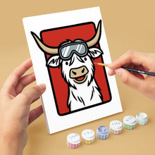 Carica l'immagine nel visualizzatore di Gallery, Mini Set Dipingere con i numeri 15x20cm (6 pezzi) - La Squadra Muu