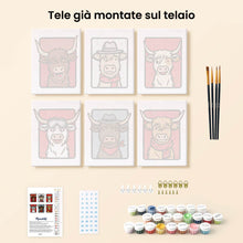 Carica l'immagine nel visualizzatore di Gallery, Mini Set Dipingere con i numeri 15x20cm (6 pezzi) - La Squadra Muu