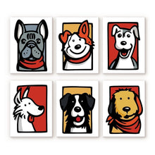 Carica l'immagine nel visualizzatore di Gallery, Mini Set Dipingere con i numeri 15x20cm (6 pezzi) - Amici con Bandana 2 Figured'Art